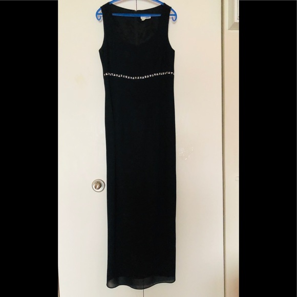 After Dark evening gown formal dress size 8 Sequins Rhinestones decor - Picture 6 of 12